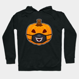 Pumpkin Halloween with Werewolf Mask Hoodie